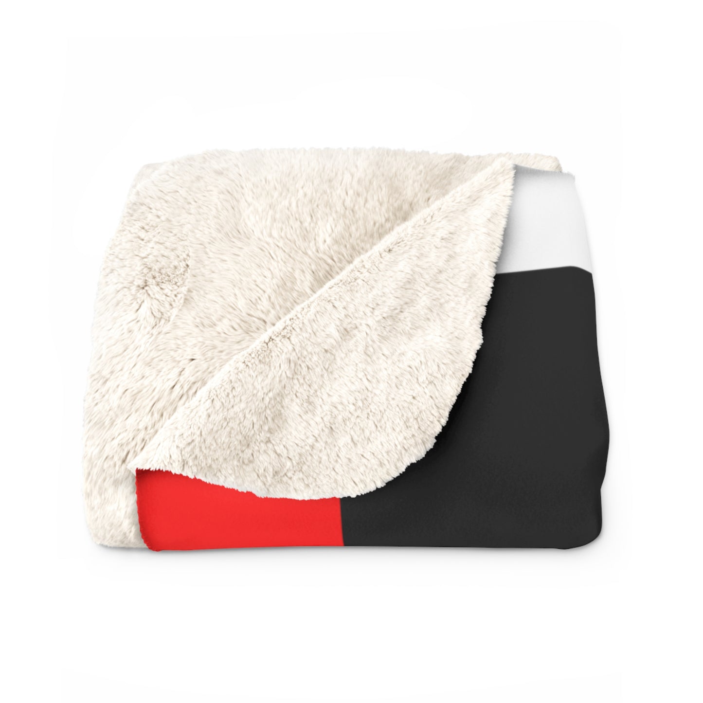 Black, White, Red Retro Check Blanket Throw