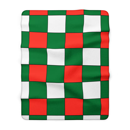 Madagascar Retro Check Blanket Throw