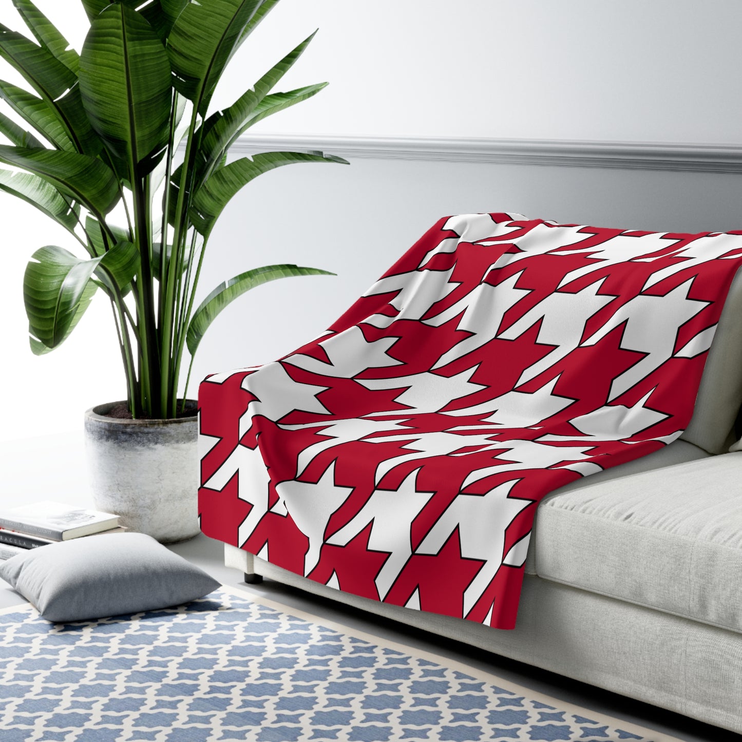 Japan Retro Houndstooth Blanket Throw