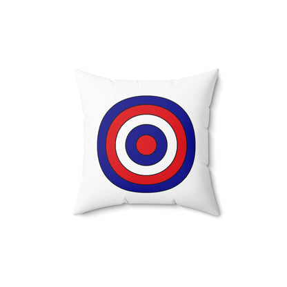 Saint Pierre And Miquelon Retro Target Cushion Pillow
