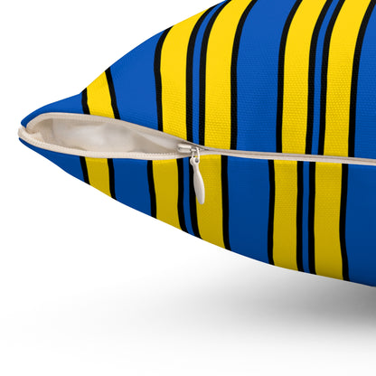 Ukraine Retro Stripes Cushion Pillow