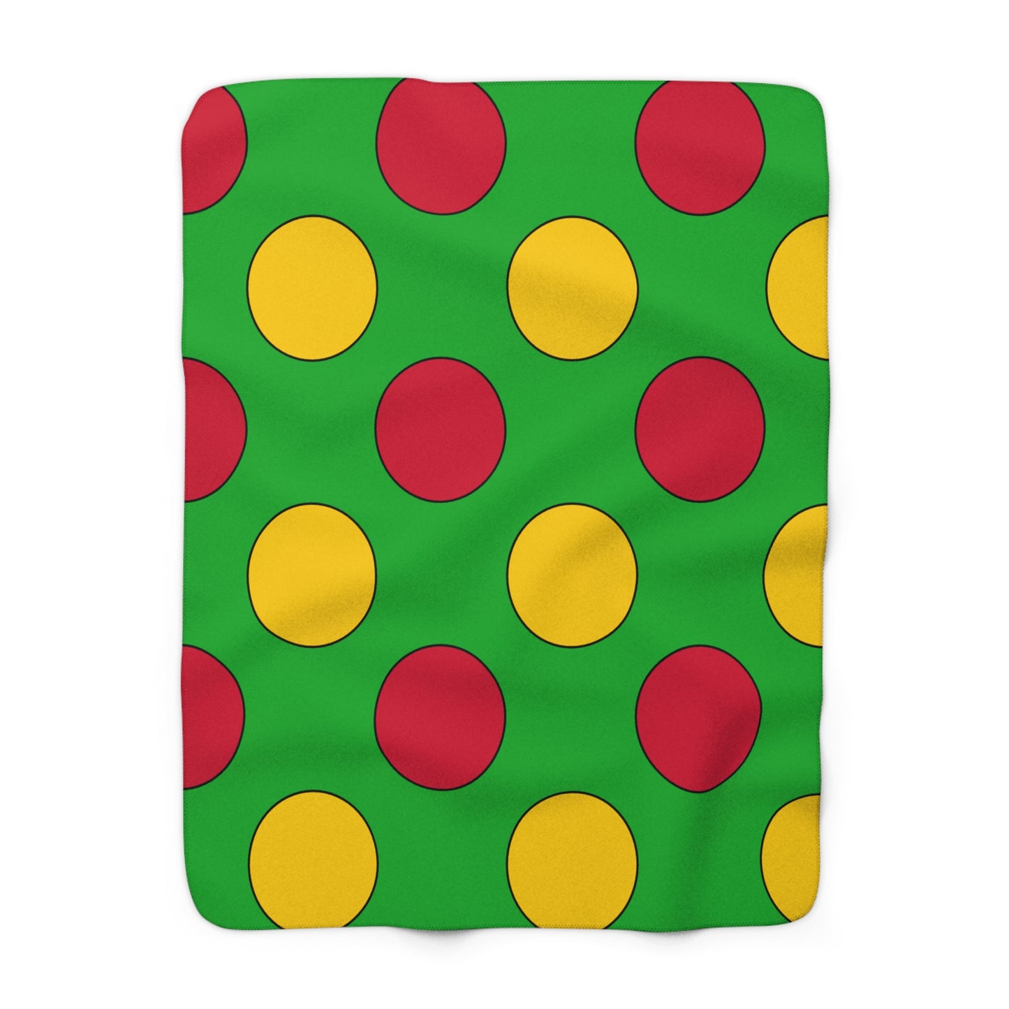 Sao Tome And Principe Retro Polka Dots Blanket Throw