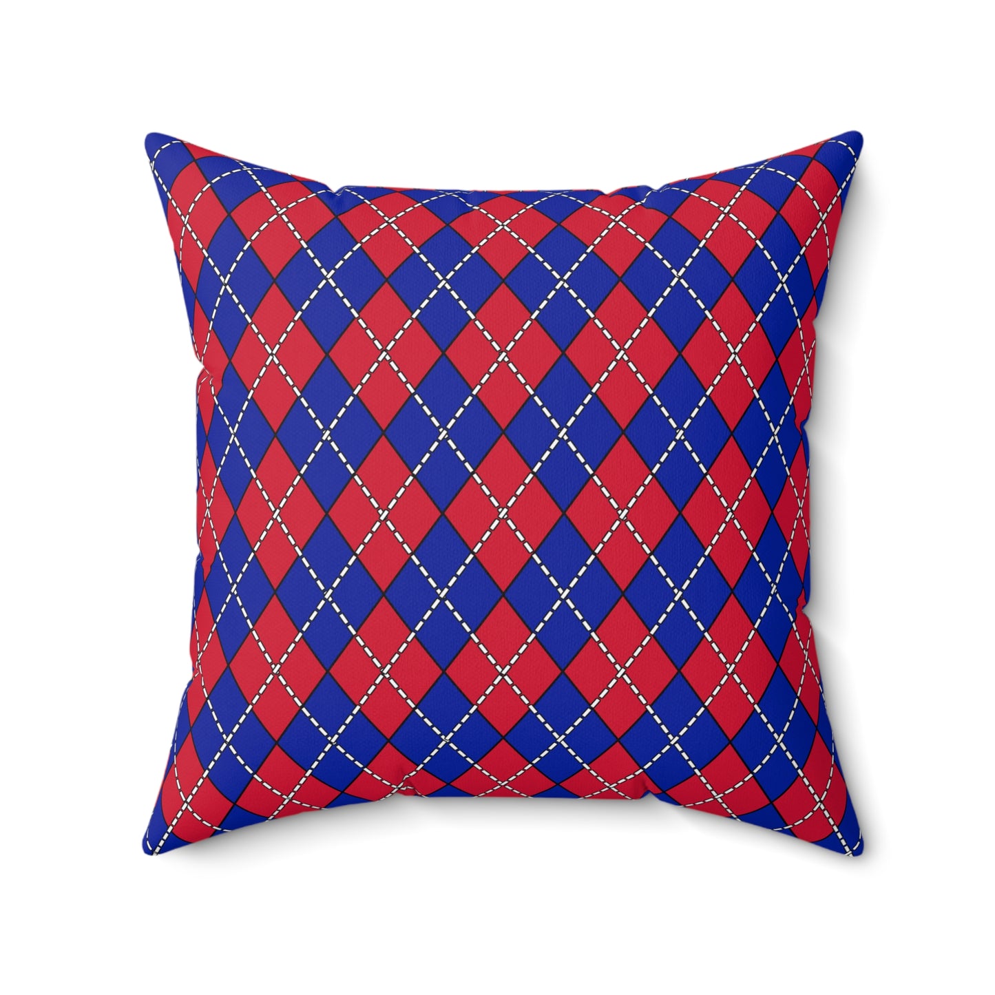 Haiti Retro Argyle Cushion Pillow