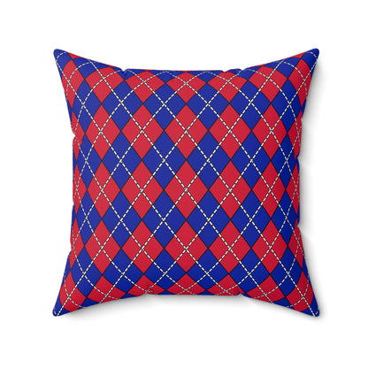 Haiti Retro Argyle Cushion Pillow