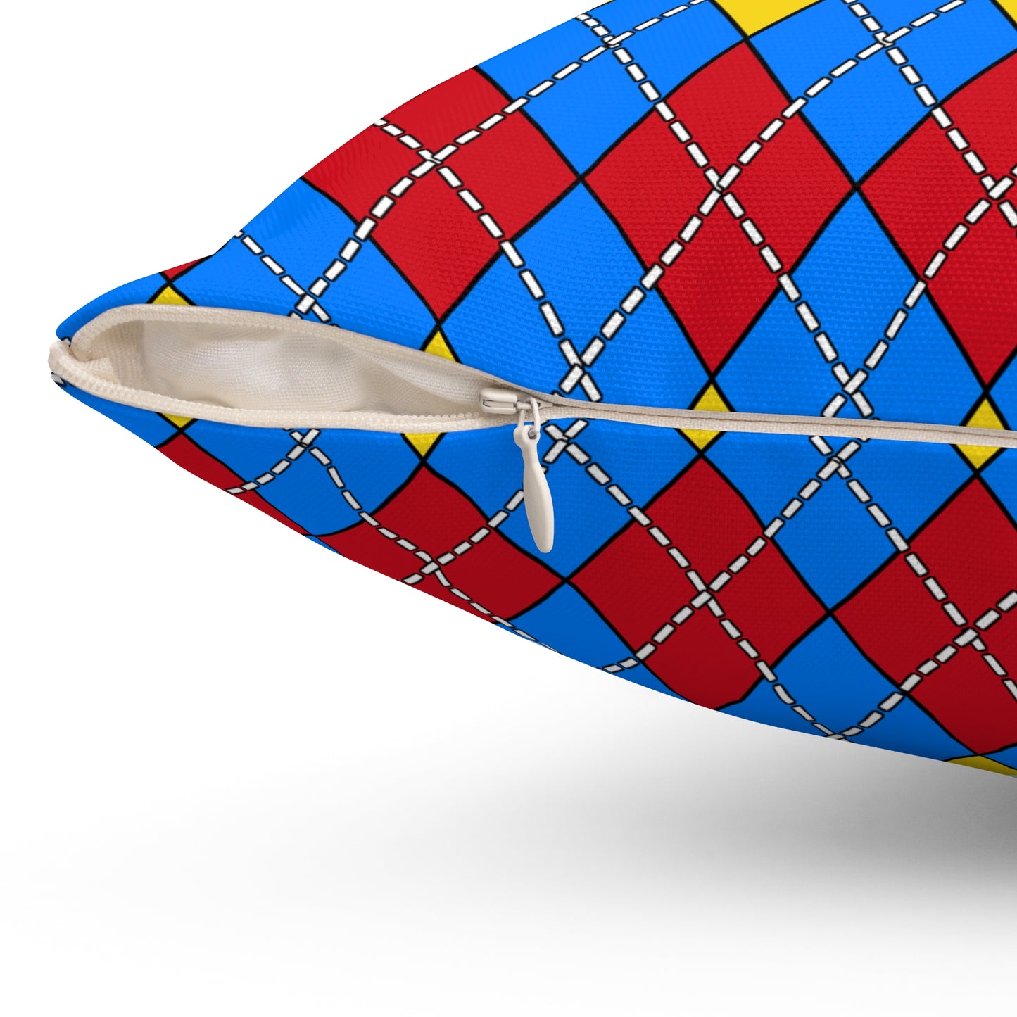 Democratic Republic of the Congo Retro Argyle Cushion Pillow