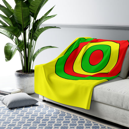 Congo Retro Target Blanket Throw