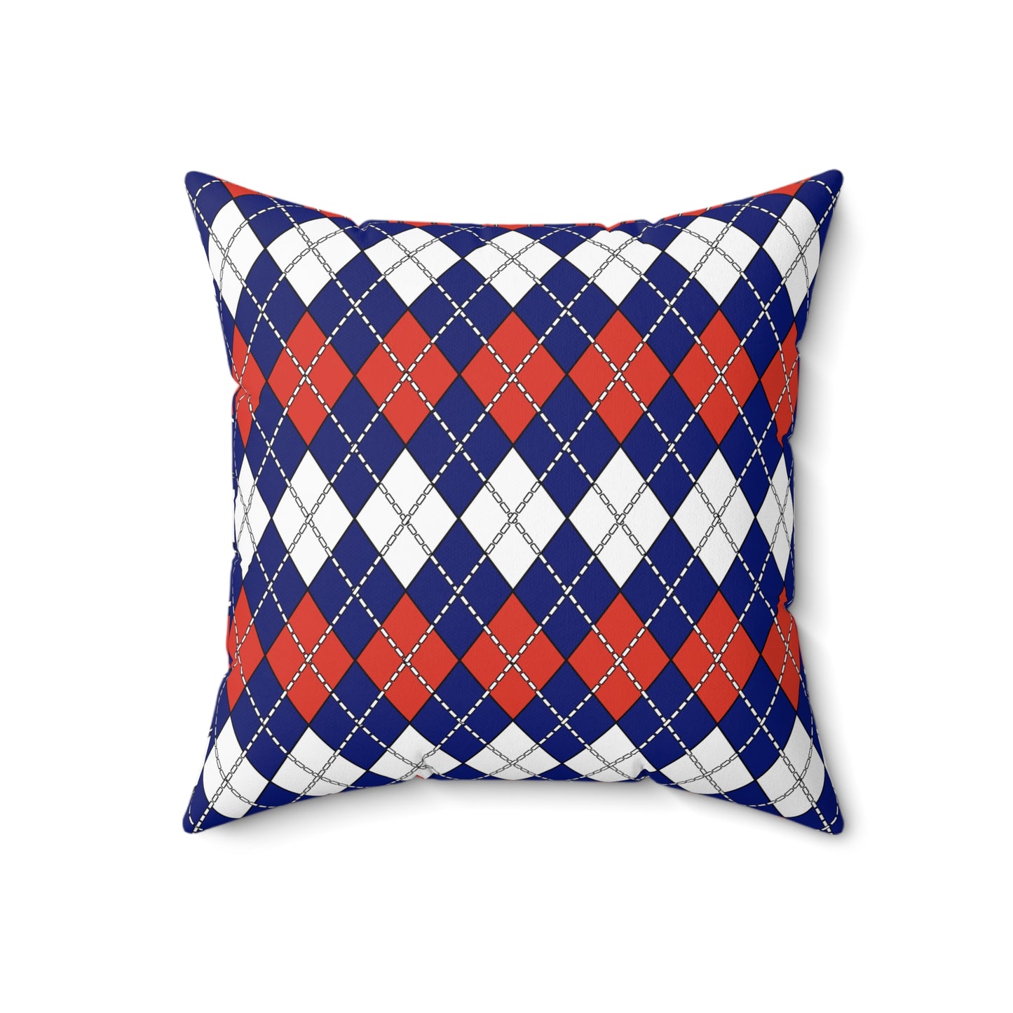 Cabo Verde Retro Argyle Cushion Pillow