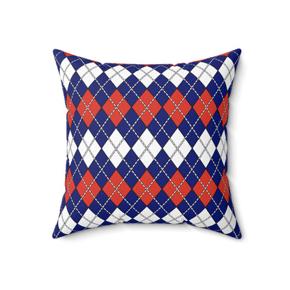 Cabo Verde Retro Argyle Cushion Pillow