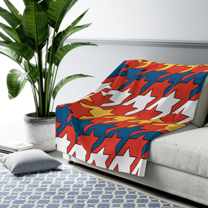 Kiribati Retro Houndstooth Blanket Throw