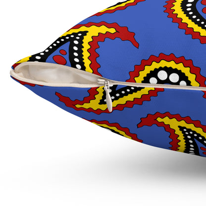 Eswatini Retro Paisley Cushion Pillow