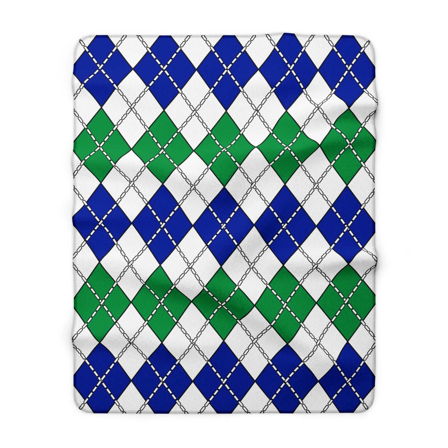 Lesotho Retro Argyle Blanket Throw