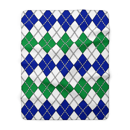 Lesotho Retro Argyle Blanket Throw
