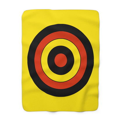 Uganda Retro Target Blanket Throw