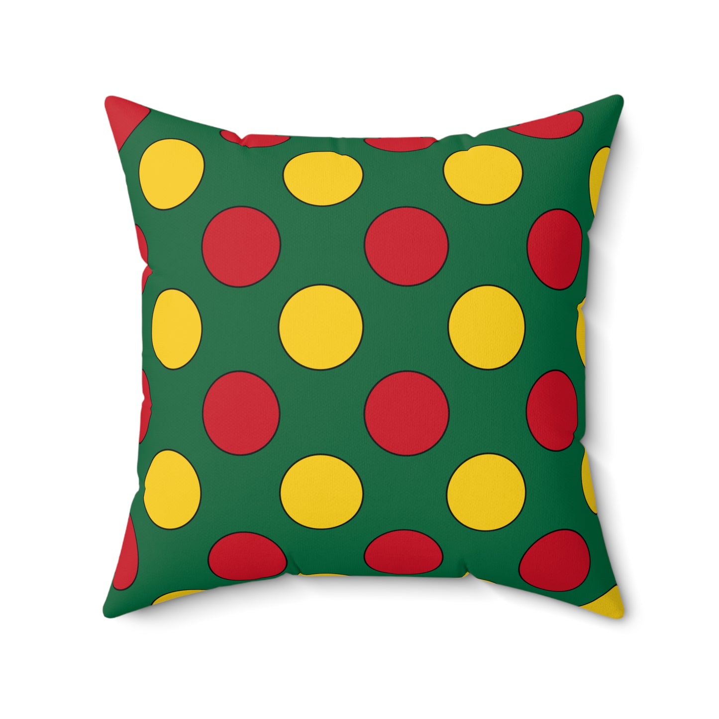 Ghana Retro Polka Dots Cushion Pillow