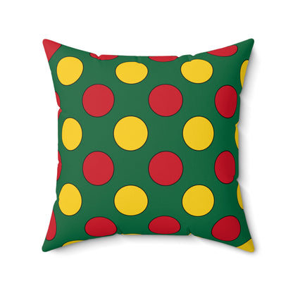 Ghana Retro Polka Dots Cushion Pillow