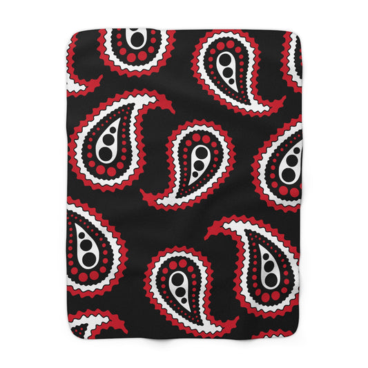 Iraq Retro Paisley Blanket Throw