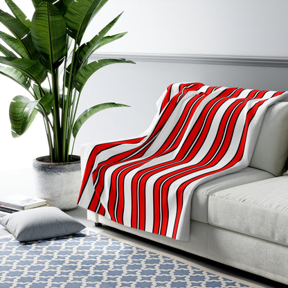 Georgia Retro Stripes Blanket Throw