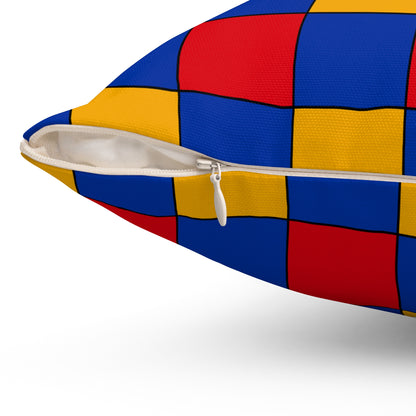 Armenia Retro Check Cushion Pillow