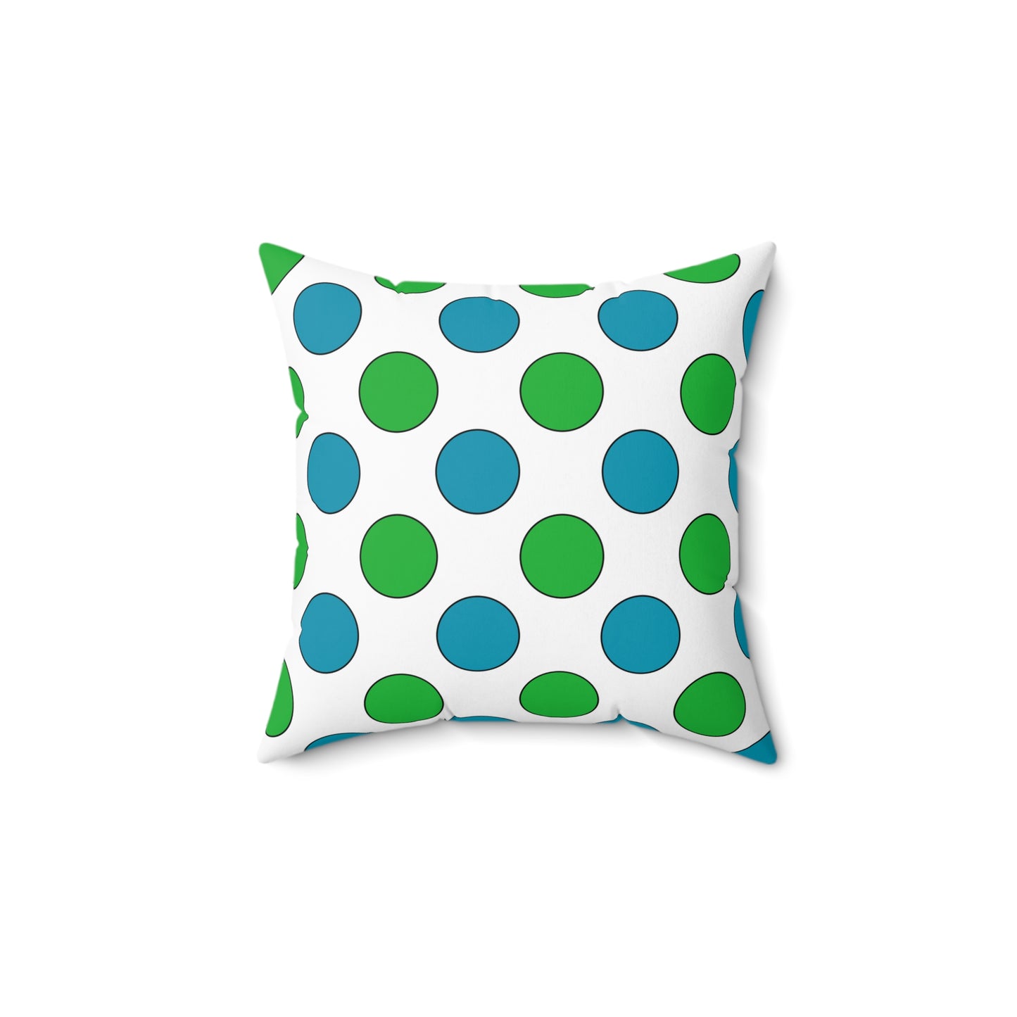 Uzbekistan Retro Polka Dots Cushion Pillow