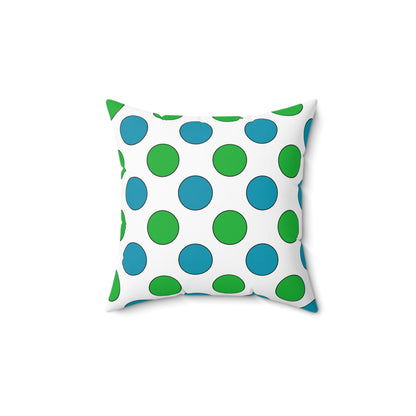 Uzbekistan Retro Polka Dots Cushion Pillow