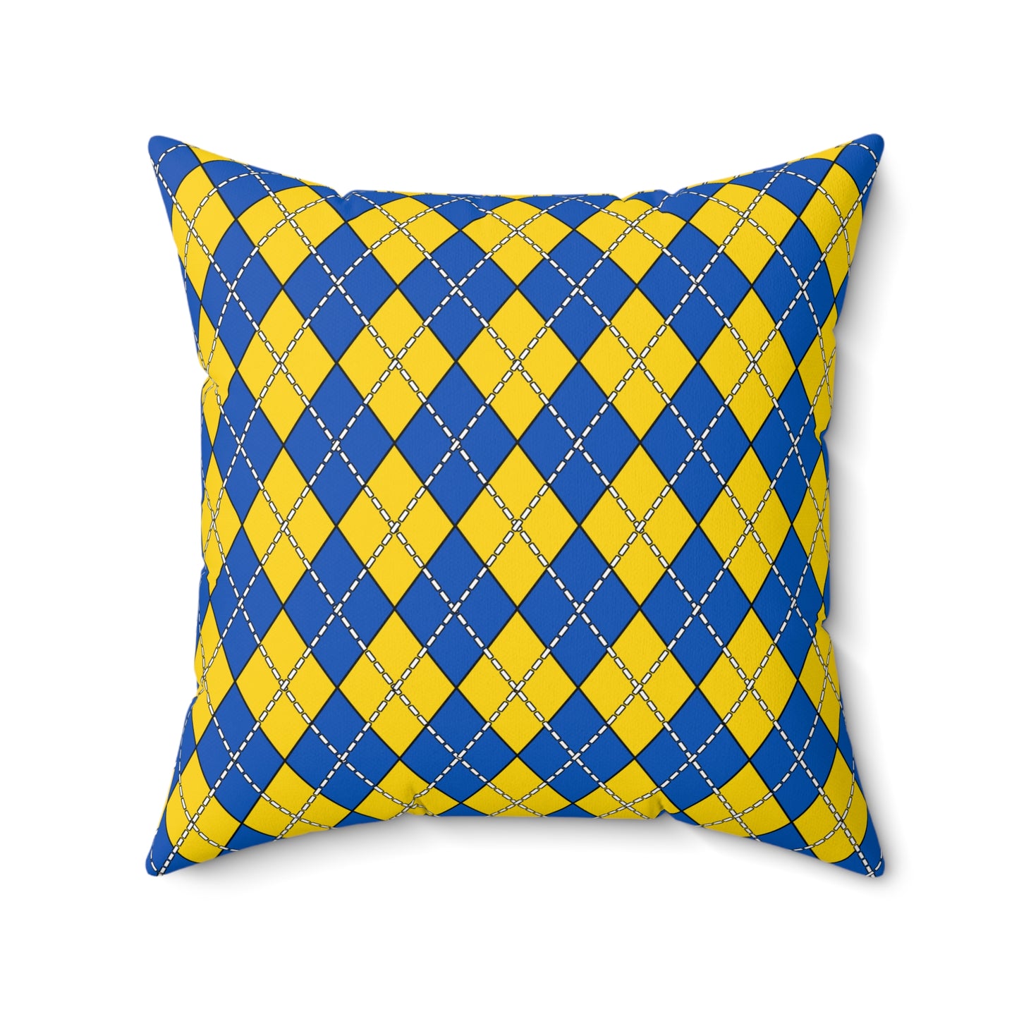 Ukraine Retro Argyle Cushion Pillow