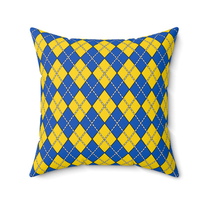 Ukraine Retro Argyle Cushion Pillow