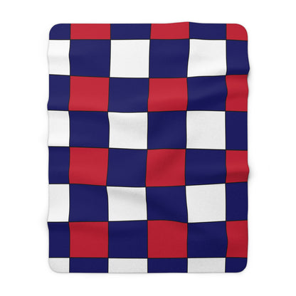 South Georgia And The South Sandwich Islands Retro Check Blanket Throw
