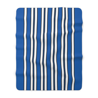 Greece Retro Stripes Blanket Throw