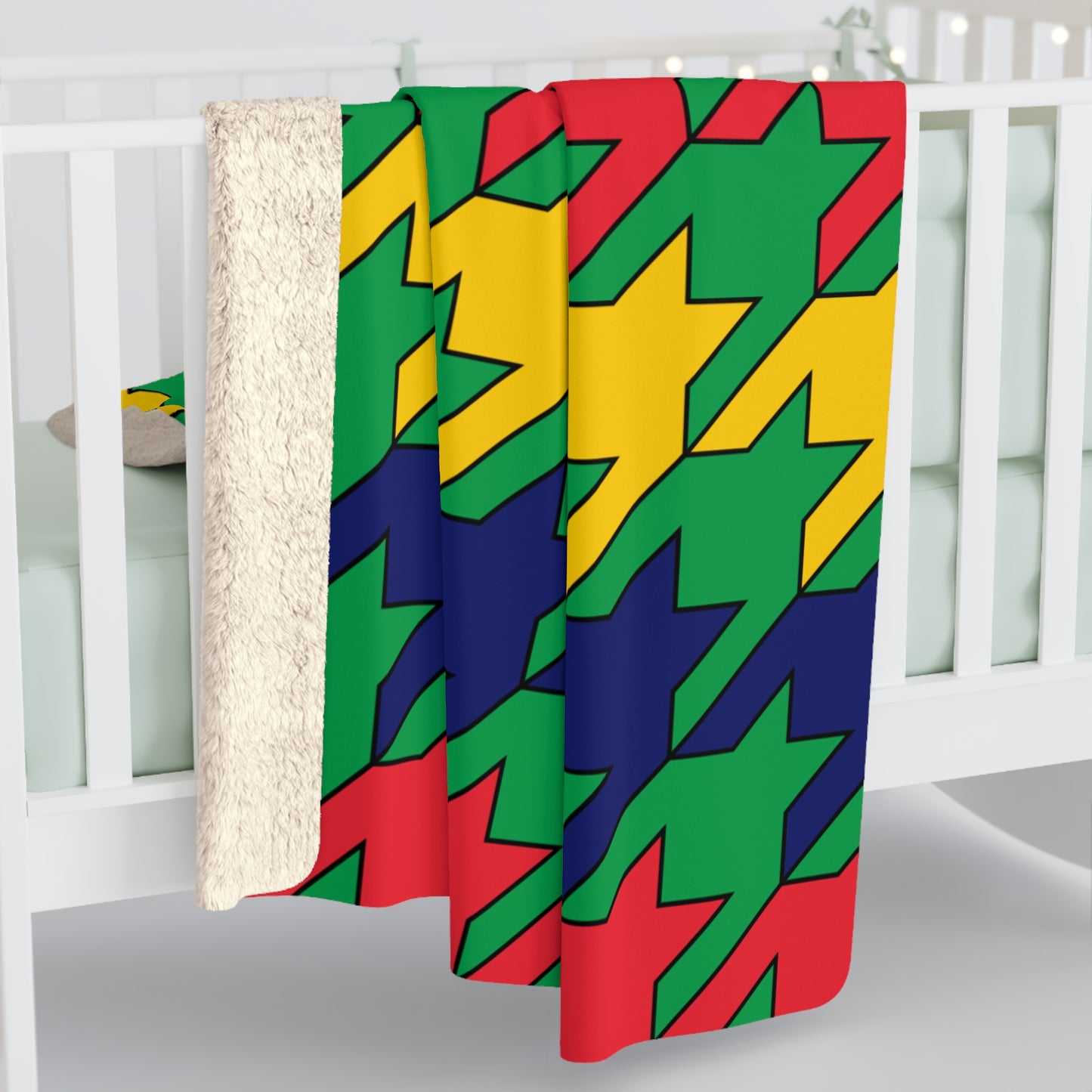 Mauritius Retro Houndstooth Blanket Throw