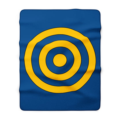 Sweden Retro Target Blanket Throw