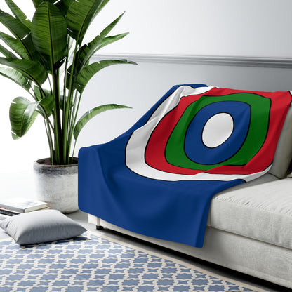 Belize Retro Target Blanket Throw