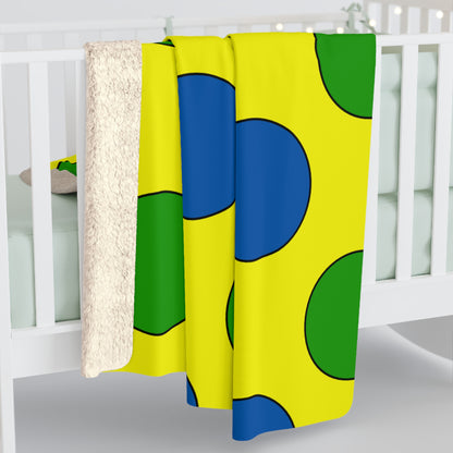 Saint Vincent And The Grenadines Retro Polka Dots Blanket Throw