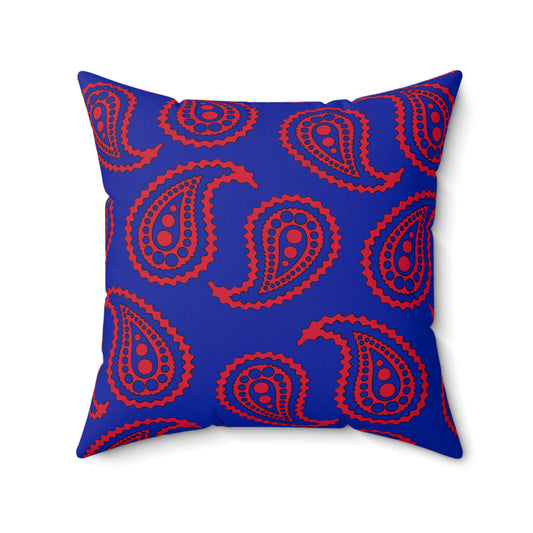 Haiti Retro Paisley Cushion Pillow