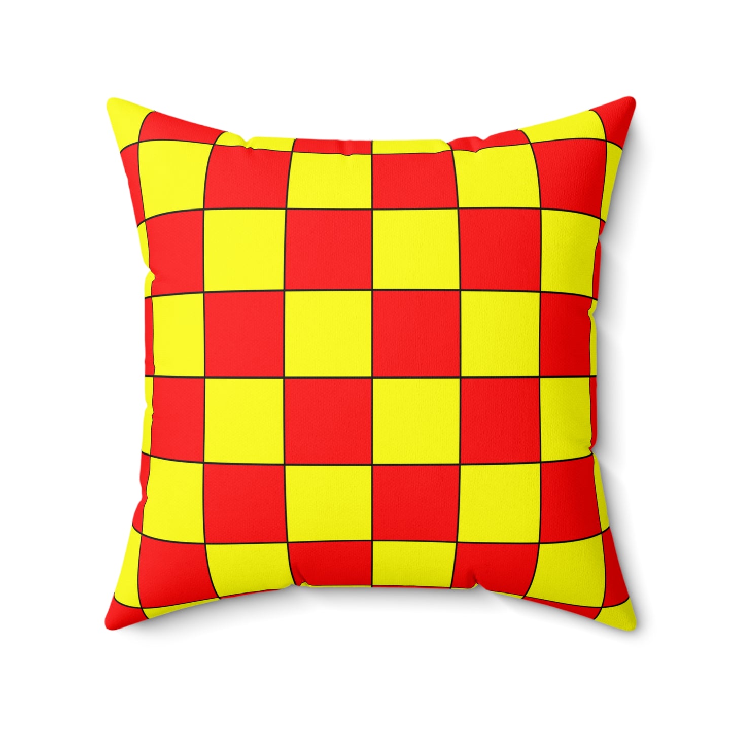 Kyrgyzstan Retro Check Cushion Pillow