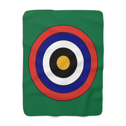 South Africa Retro Target Blanket Throw
