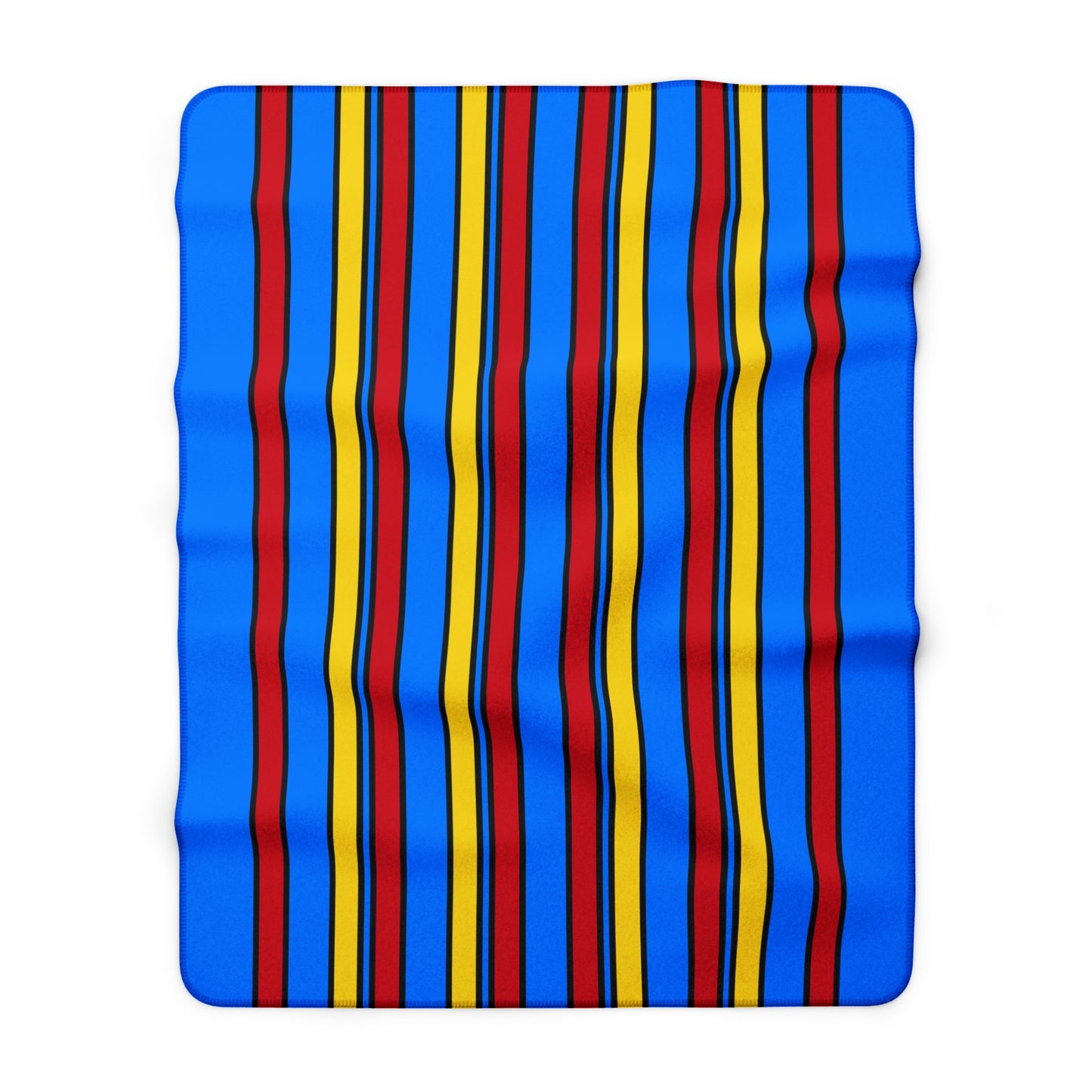Democratic Republic of the Congo Retro Stripes Blanket Throw