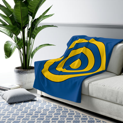 Sweden Retro Target Blanket Throw