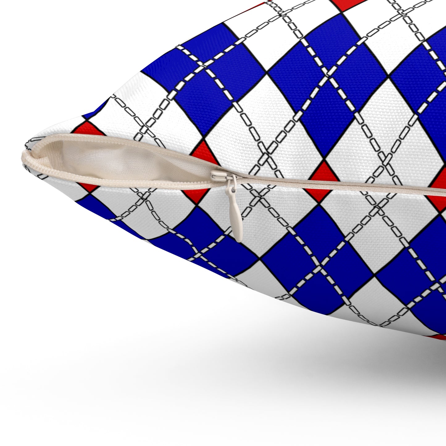 Costa Rica Retro Argyle Cushion Pillow