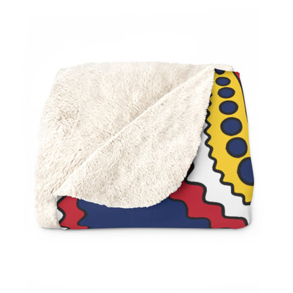 Turks And Caicos Islands Retro Paisley Blanket Throw