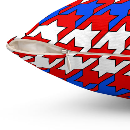 Puerto Rico Retro Houndstooth Cushion Pillow