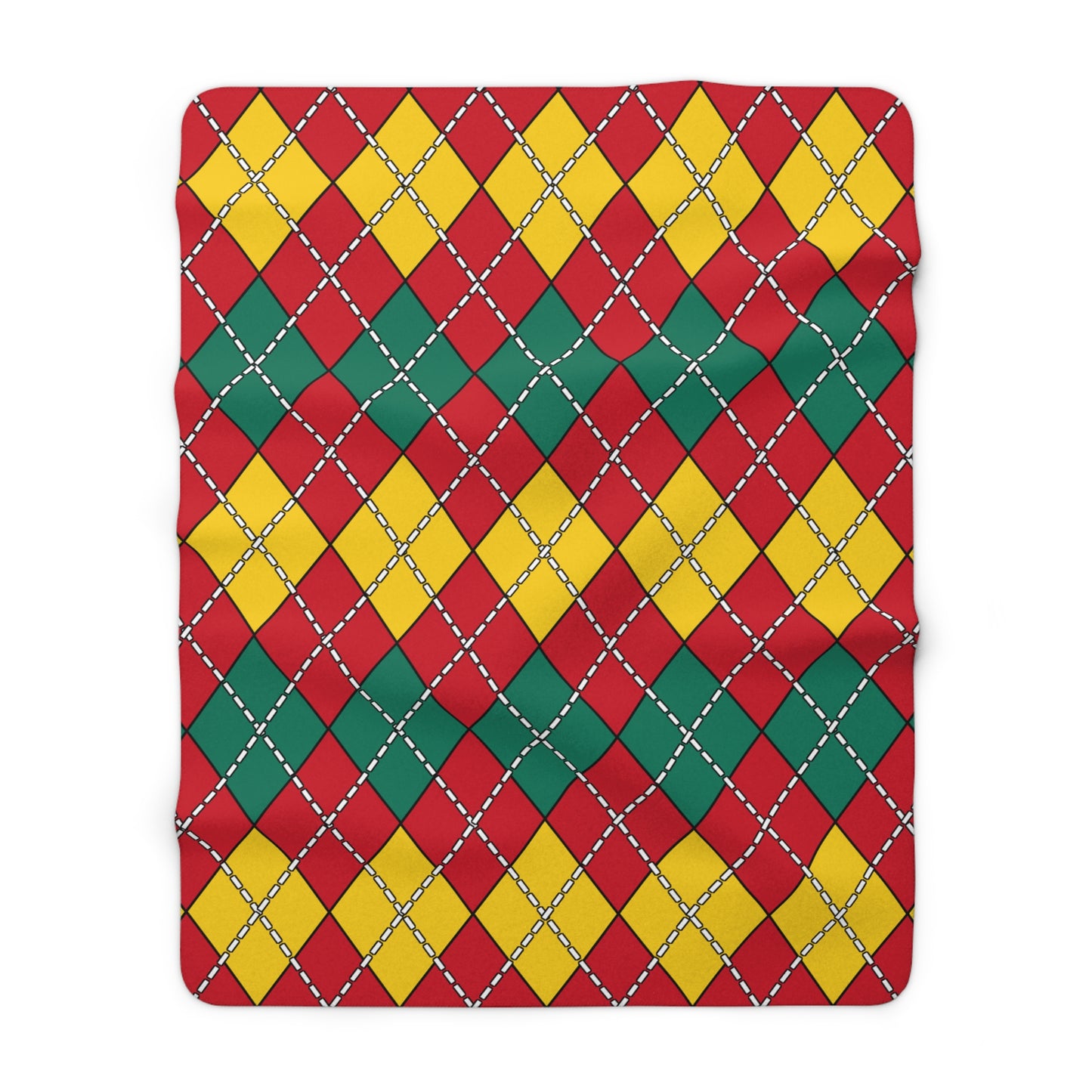 Grenada Retro Argyle Blanket Throw