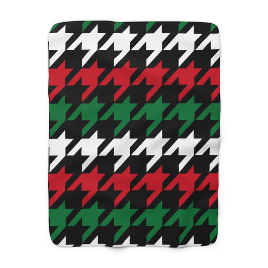 Syria Retro Houndstooth Blanket Throw