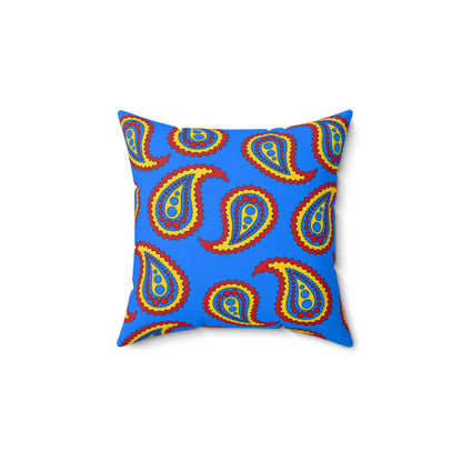 Democratic Republic of the Congo Retro Paisley Cushion Pillow