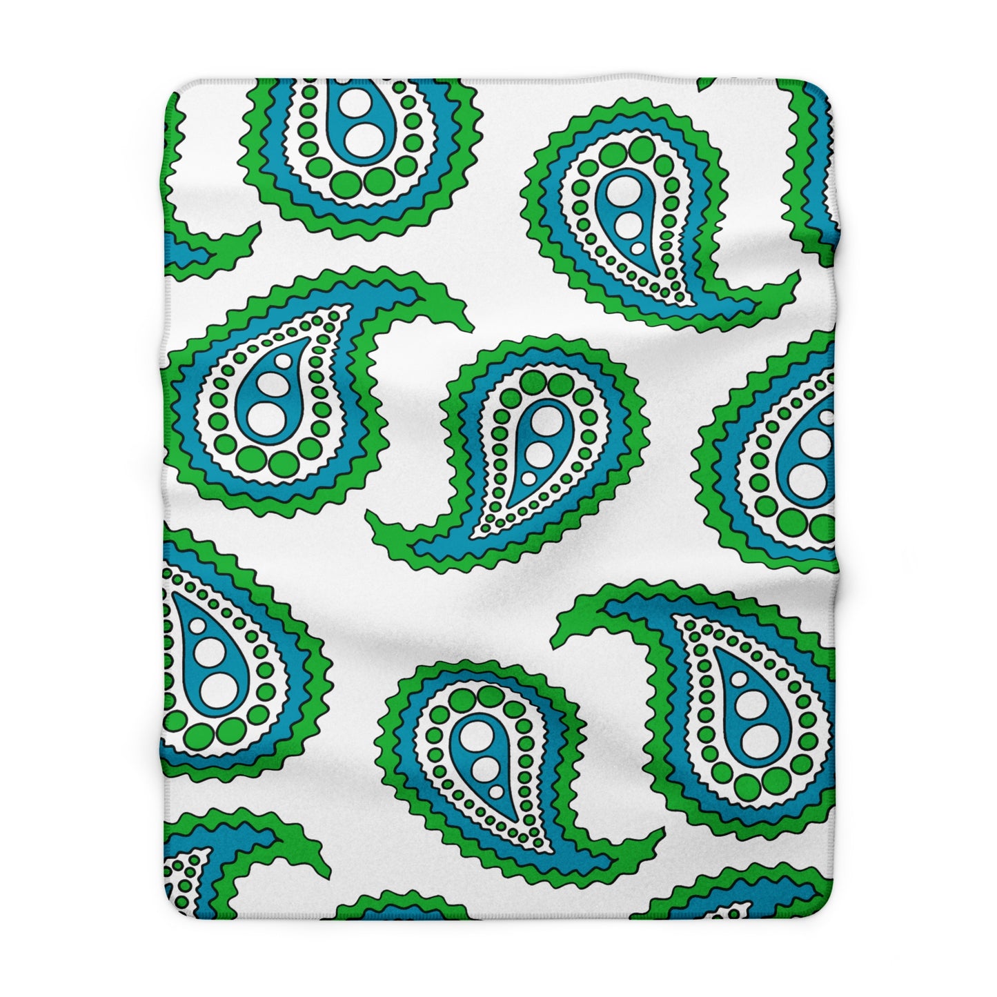 Uzbekistan Retro Paisley Blanket Throw