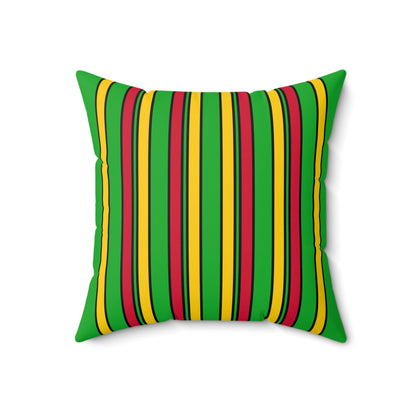 Sao Tome And Principe Retro Stripes Cushion Pillow