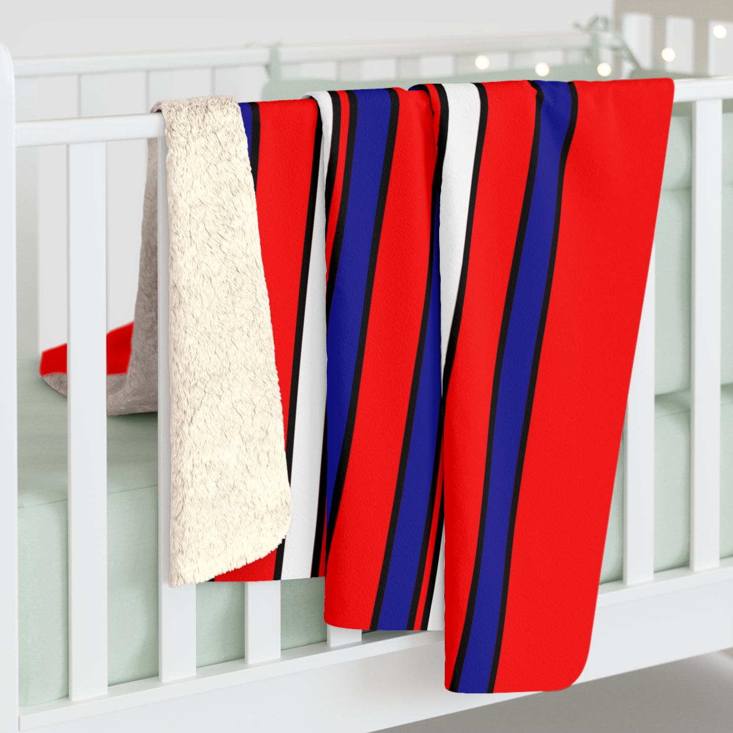Croatia Retro Stripes Blanket Throw