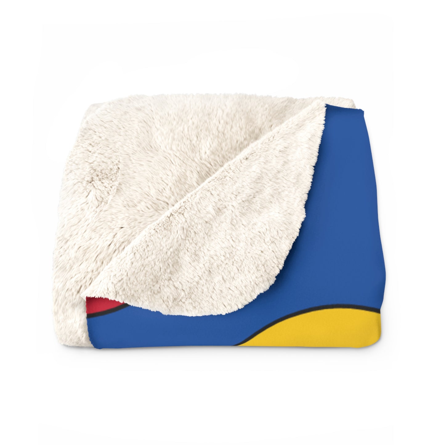 Aland Islands Retro Polka Dots Blanket Throw