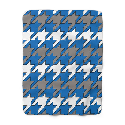Northern Mariana Islands Retro Houndstooth Blanket Throw