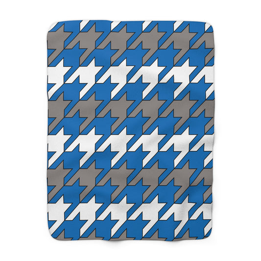 Northern Mariana Islands Retro Houndstooth Blanket Throw