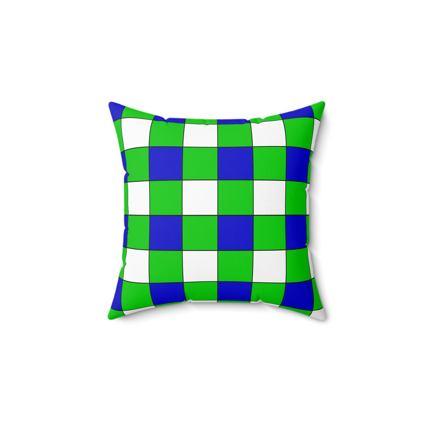 Sierra Leone Retro Check Cushion Pillow